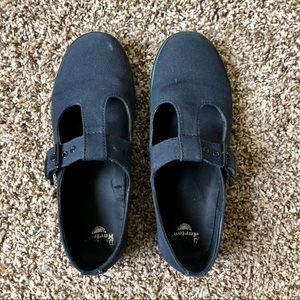 Black Canvas Mary Jane Dr. Martens